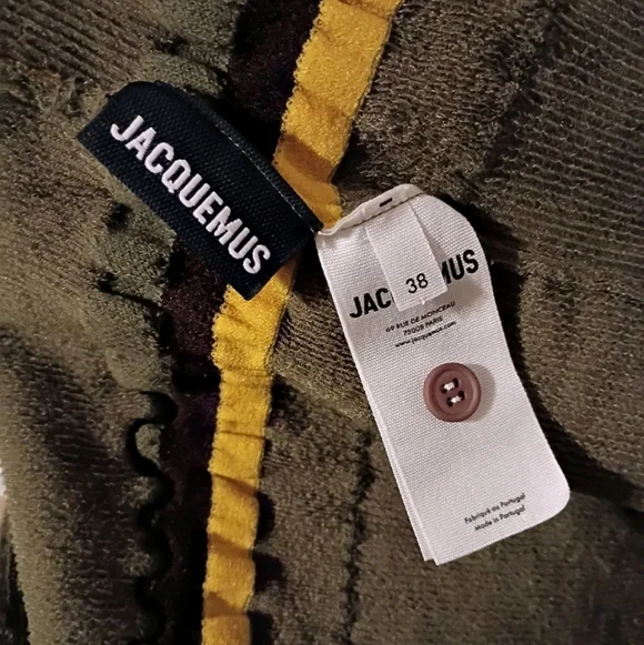 JACQUEMUS Green Concha Cutout Midi Skirt size 38 - Picture 13 of 14